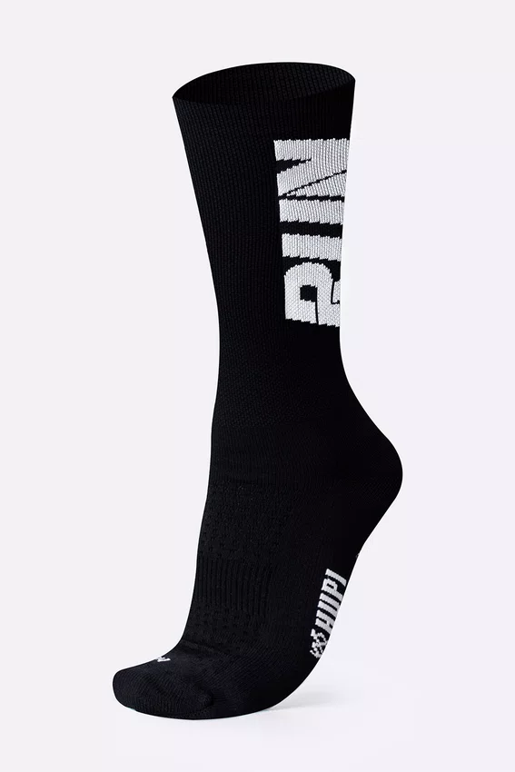 Meia HUPI RUN Preto/Branco