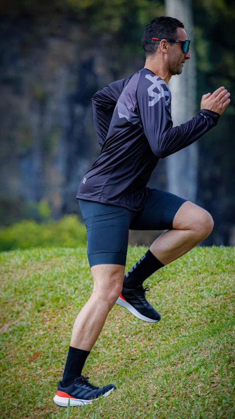 Meia HUPI RUN Preto/Cinza