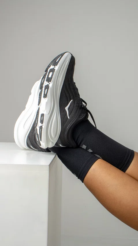 Meia HUPI RUN Preto/Cinza