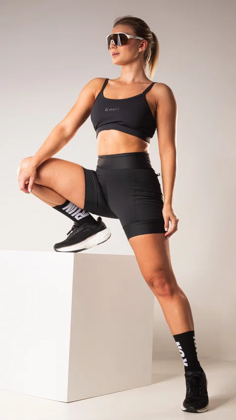 Meia HUPI Run Preto e Branco - Tamanho Plus 42-46