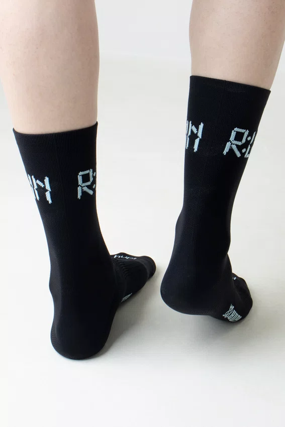 Meia HUPI Run Preto - LT para pés menores 34-38