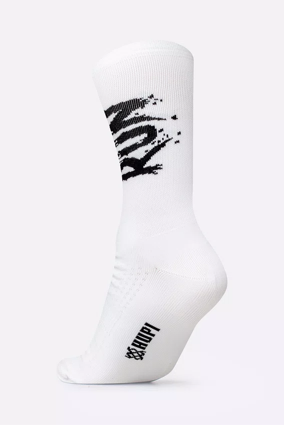 Meia HUPI Run Splash Branco