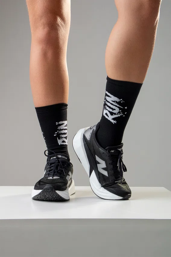 Meia HUPI Run Splash Preto