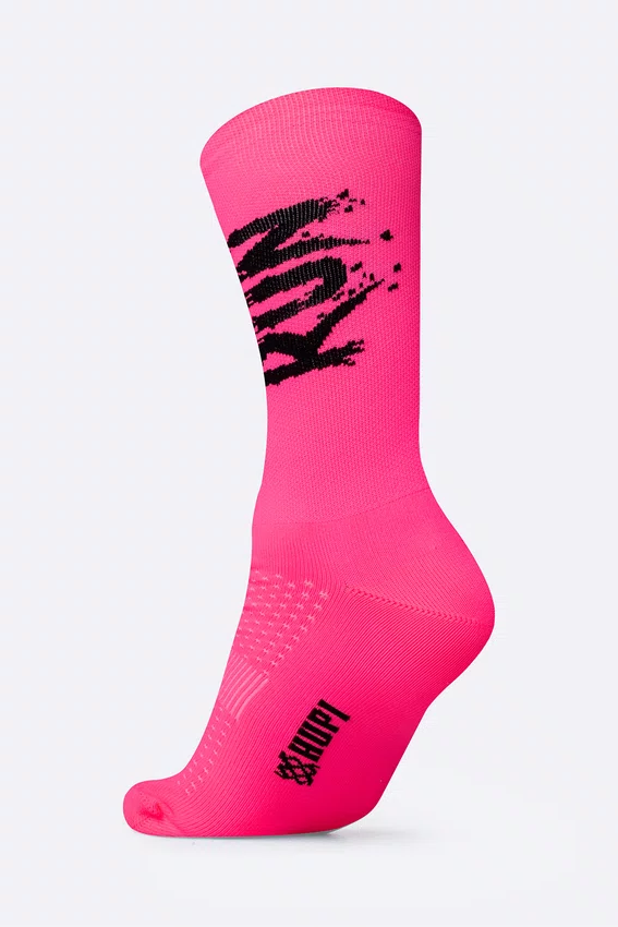 Meia HUPI Run Splash Rosa