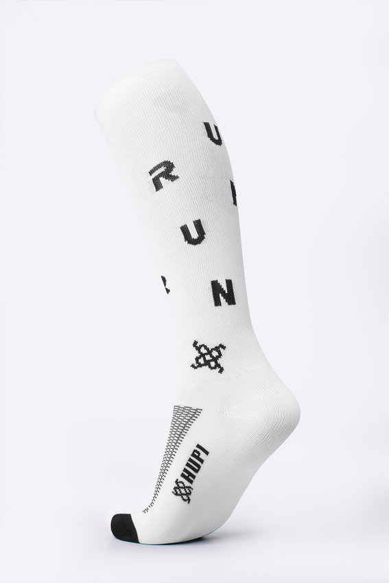 Meia HUPI Run Sprint Branca Longa 