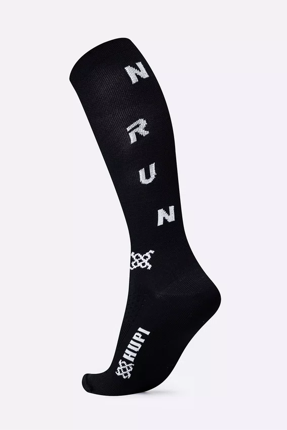 Meia HUPI Run Sprint Longa Preta