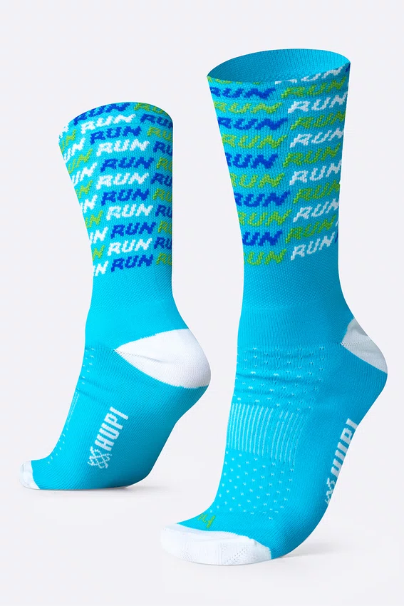 Meia HUPI Run Tri Azul