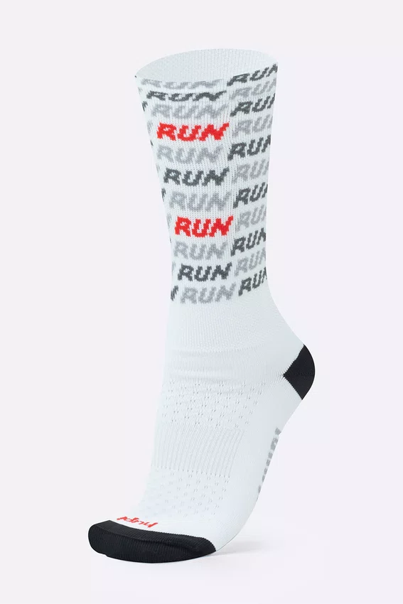 Meia HUPI Run Tri Branco Pés Menores 34-38