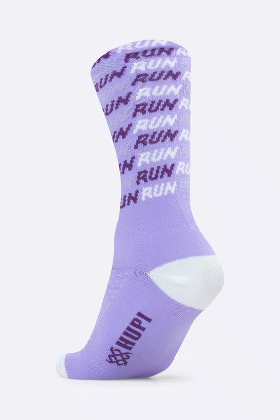 Meia HUPI Run Tri Lilás