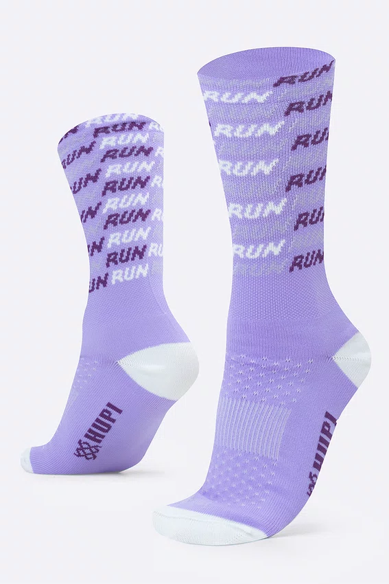 Meia HUPI Run Tri Lilás