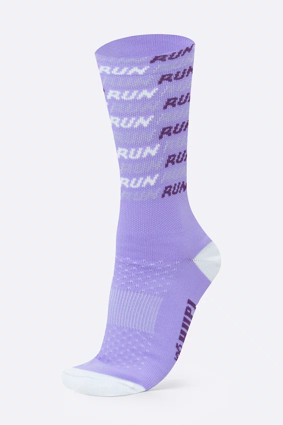 Meia HUPI Run Tri Lilás Pés Menores 34-38