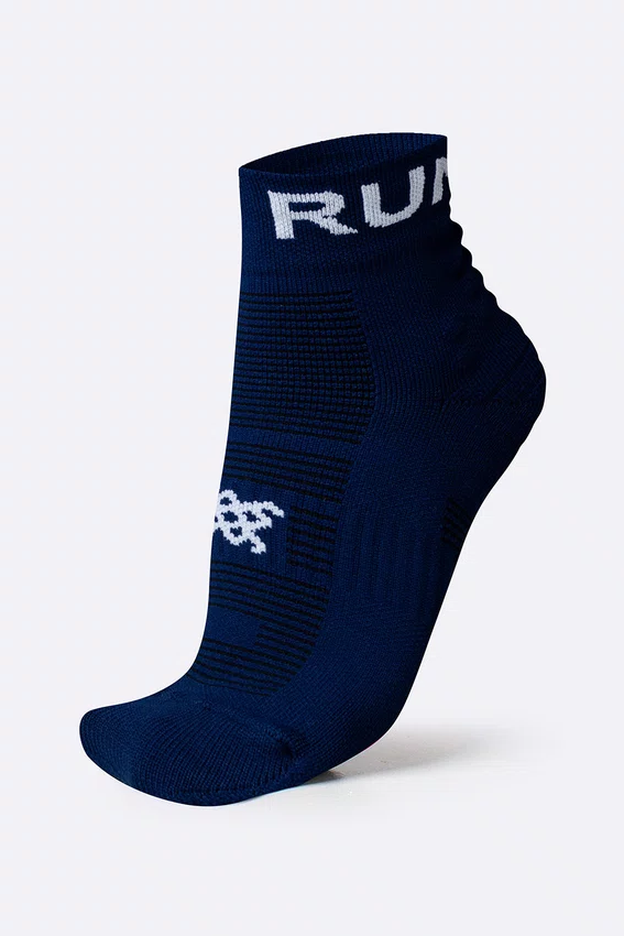 Meia HUPI Running Pro Azul Marinho - Tamanho Plus 42-46