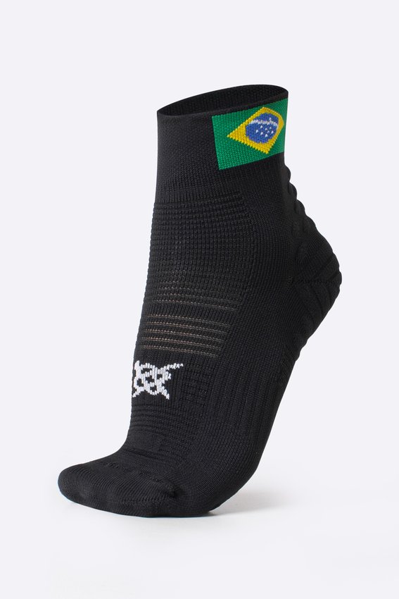 Meia Hupi Running Pro Brasil Preto
