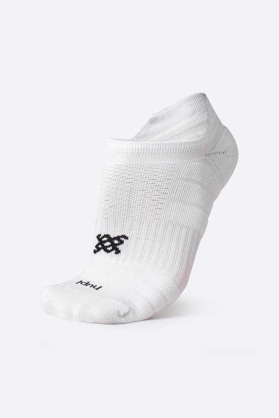 Meia HUPI Running Pro Invisível Branco - Tamanho Plus 42-46