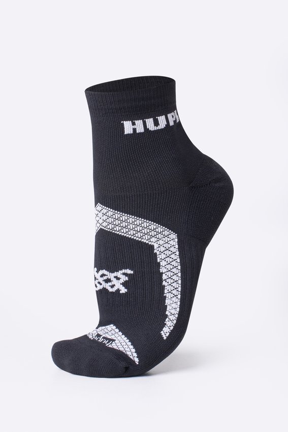 Meia HUPI Running Pro Prime Preto e Branco - Tamanho Plus 42-46