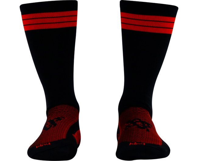 Meia HUPI Sonhe Treine Alcance Preto/Vermelho