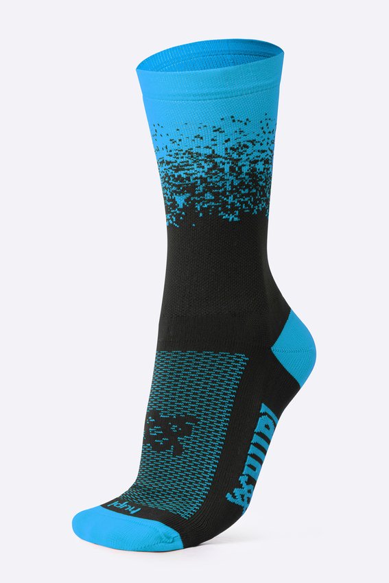 Meia HUPI Splash Azul/Preto