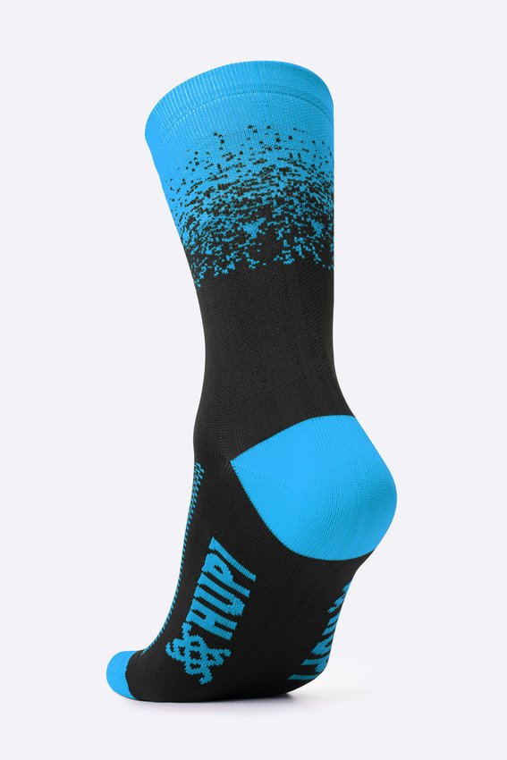 Meia HUPI Splash Azul/Preto