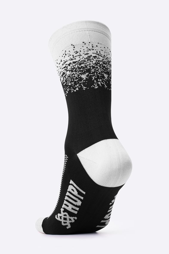 Meia HUPI Splash Preto/Branco