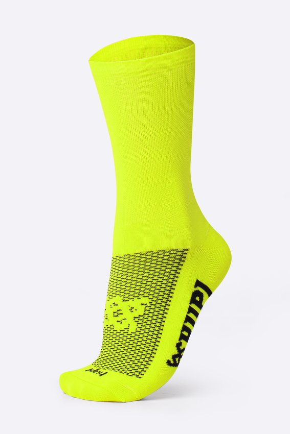 Meia HUPI Sport Amarelo Neon Liso