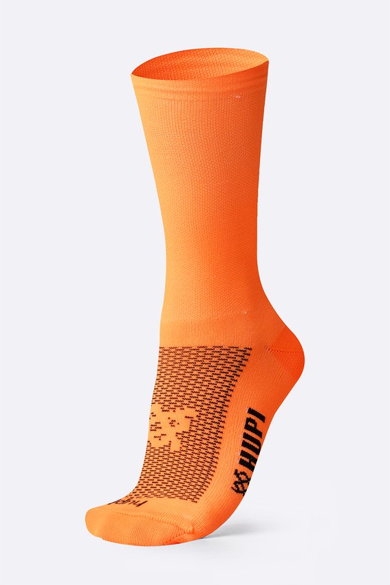 Meia HUPI Sport Laranja Neon Liso