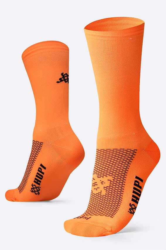 Meia HUPI Sport Laranja Neon Liso