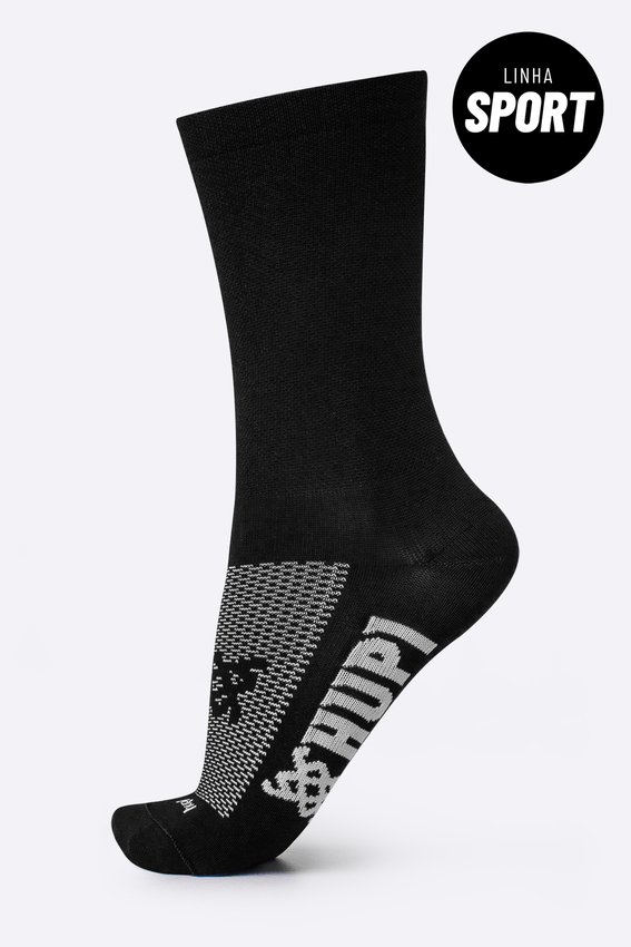 Meia HUPI Sport Preto Liso