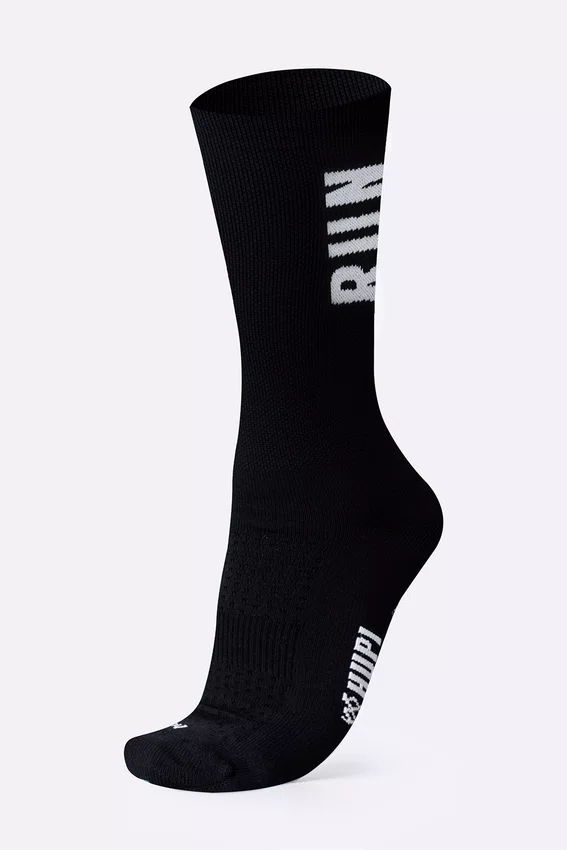 Meia HUPI Sport Run Preto e Branco