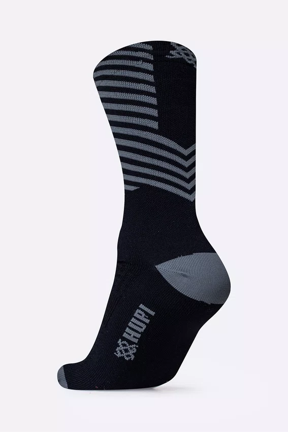 Meia HUPI Strike Preto e Cinza Plus 42–46