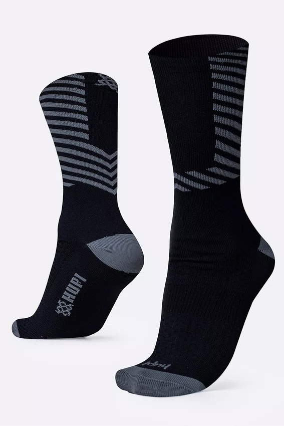 Meia HUPI Strike Preto e Cinza Plus 42–46