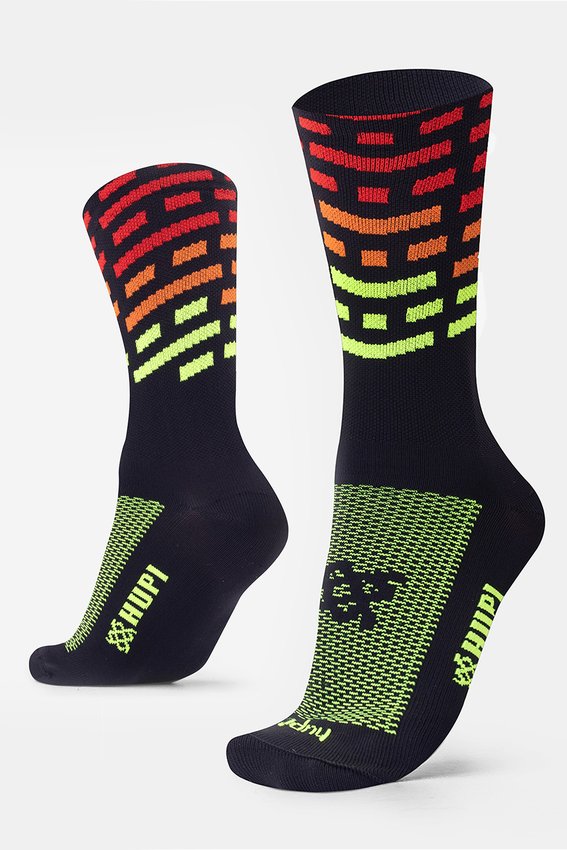 Meia HUPI Triplo Colors Preto