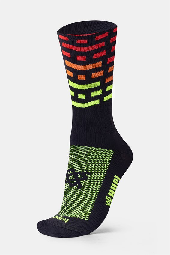 Meia HUPI Triplo Colors Preto