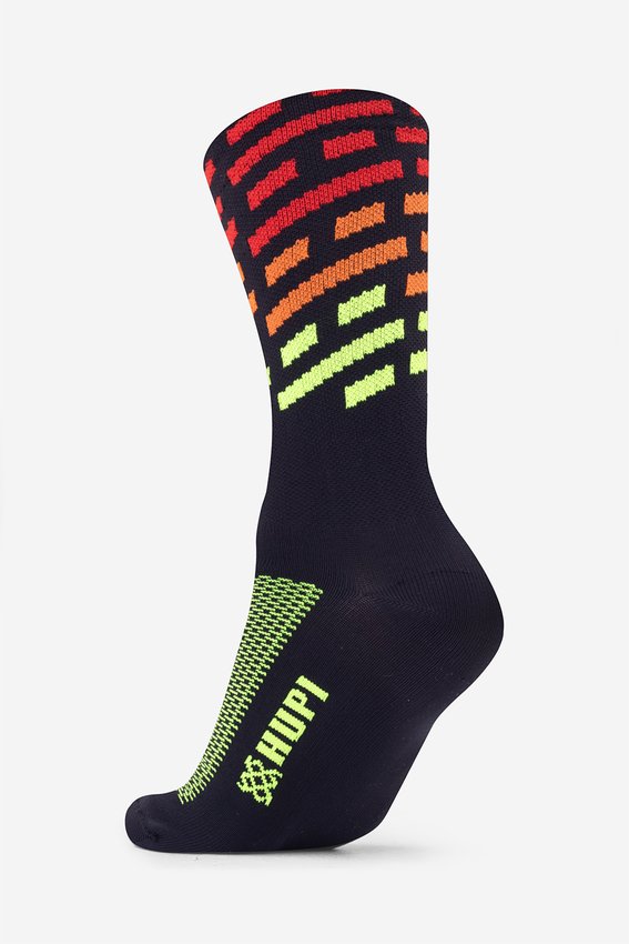Meia HUPI Triplo Colors Preto