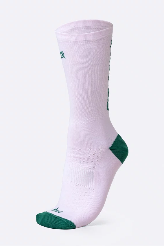 Meia HUPI Zen Pace Rosa e Verde