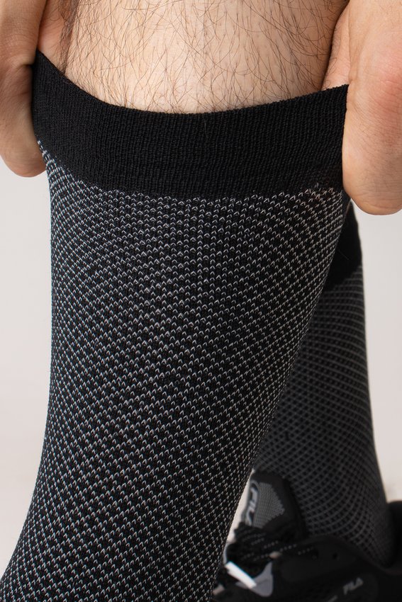 Meia HUPI Carbono Preto