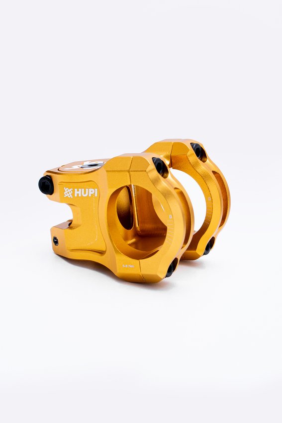Avanço Suporte Guidão HUPI Strip 31.8mm 35mm - Dourado