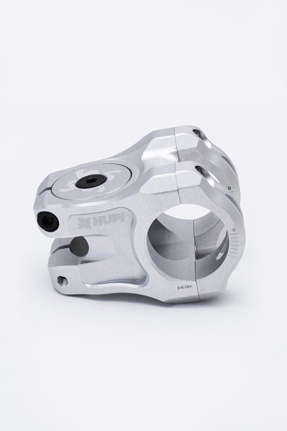 Avanço Suporte Guidão HUPI Strip 31.8mm 35mm  - Prata