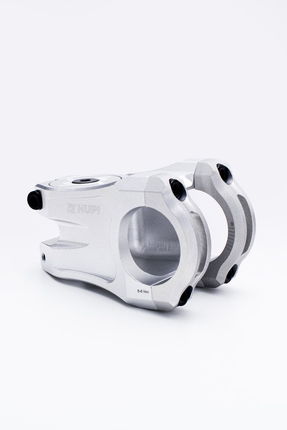Avanço Suporte Guidão HUPI Strip 31.8mm 50mm - Prata