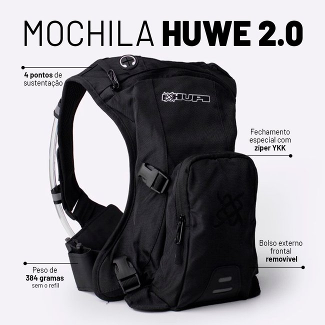 Mochila de Hidratação HUPI HUWE 2.0 Refil 2 Litros