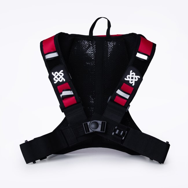 Mochila de Hidratação HUPI HUWE Lite Vermelho Neon com Refil
