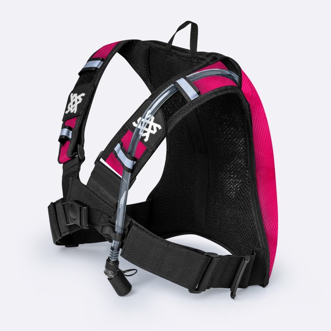 Mochila de Hidratação HUPI HUWE Lite Vermelho Neon com Refil
