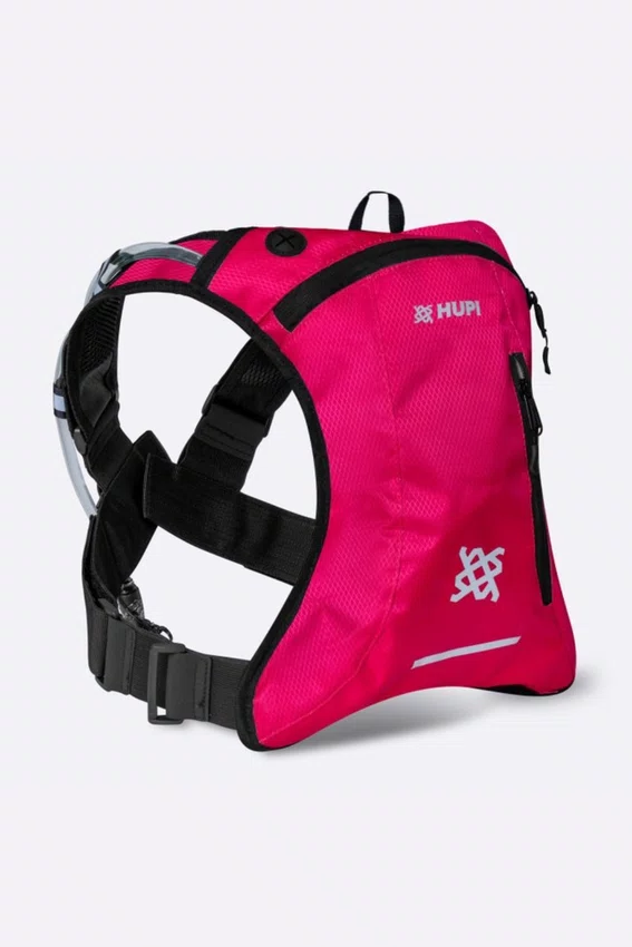 Mochila de Hidratação HUPI HUWE Lite Vermelho Neon com Refil
