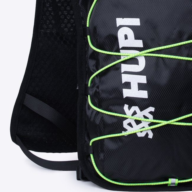 Colete de Hidratação HUPI Running Preto e Amarelo com Refil