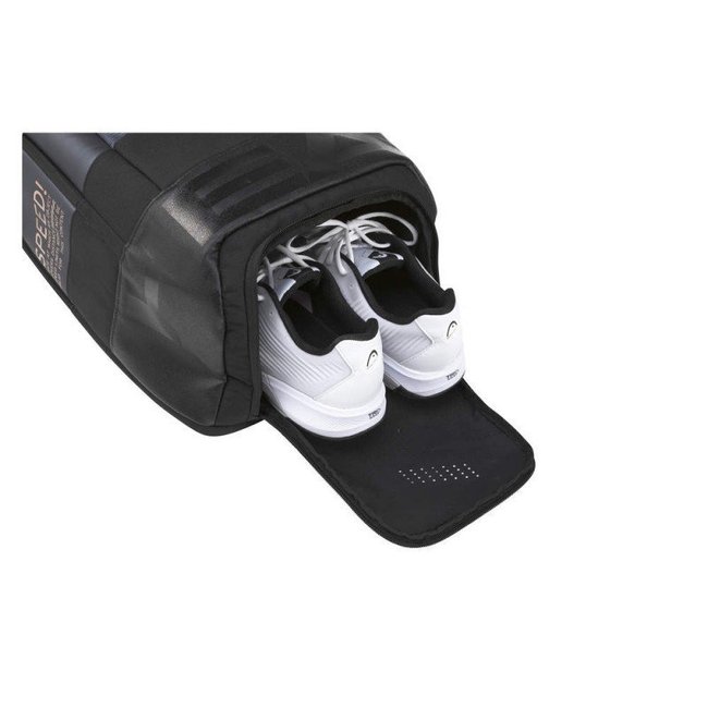 Mochila Raqueteira HEAD Tênis Djokovic Chumbo e Preto