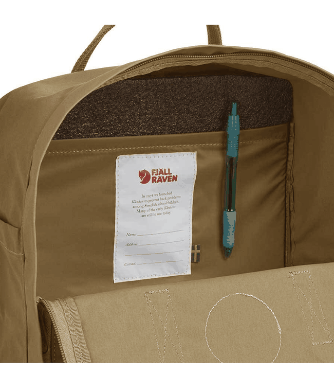 Mochila FJallRaven Kånken Clássica Bege Escuro