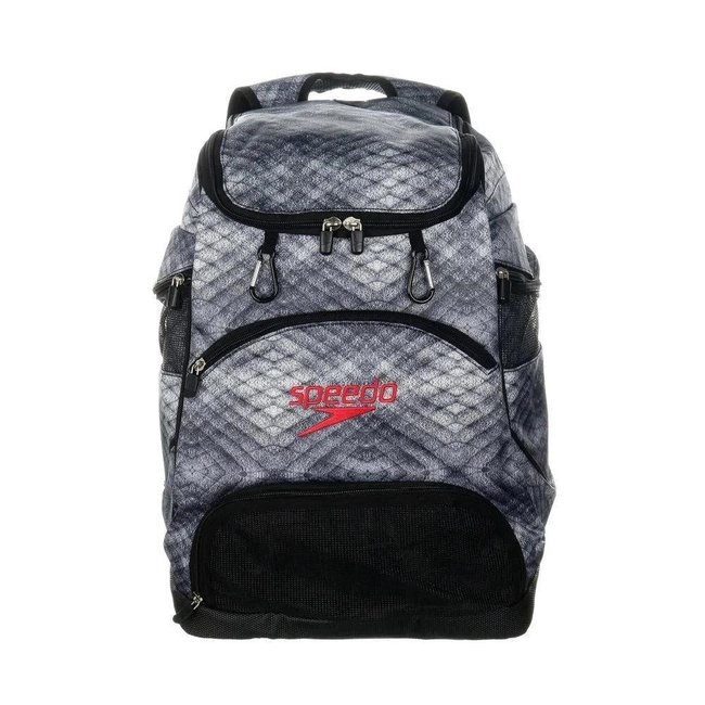 Mochila Natação Speedo Swim II Estampada Preto