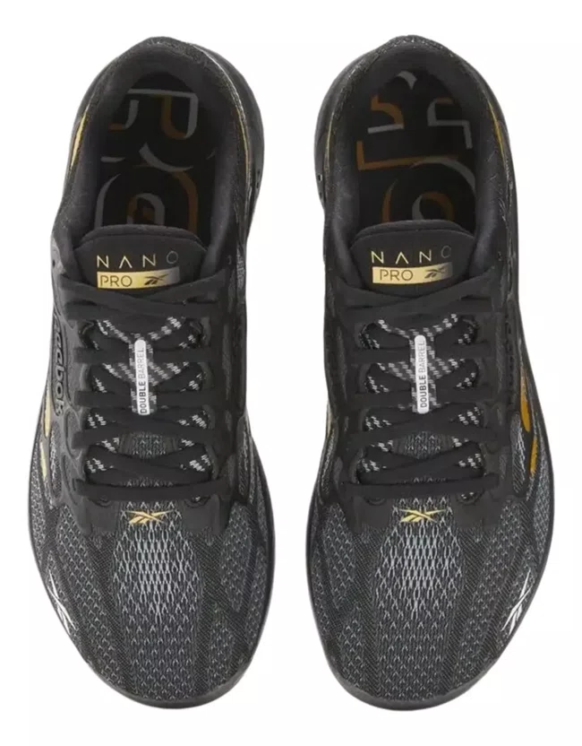Tênis Reebok Nano Pro Preto e Dourado