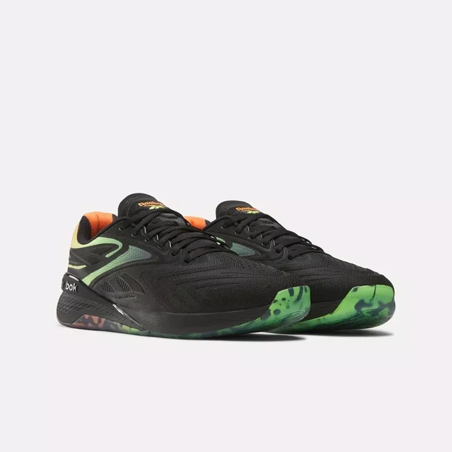 Tênis Reebok Nano X5 Edge Masculino Preto e Laranja