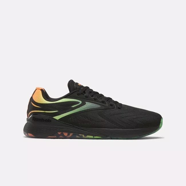 Tênis Reebok Nano X5 Edge Masculino Preto e Laranja