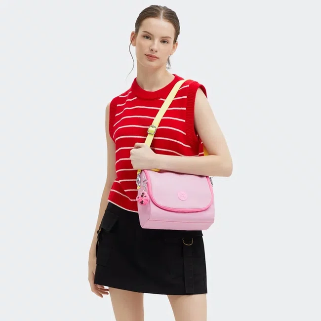 Lancheira Kipling New Kichirou Rosa